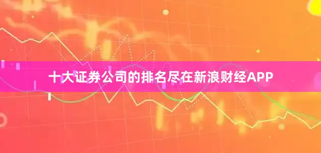 十大证券公司的排名尽在新浪财经APP